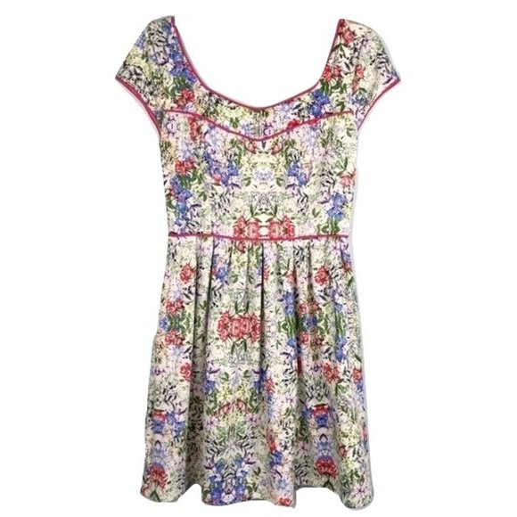 Vintage Made For Impulse Floral Empire Dress ✨Sz M - Picture 2 of 9